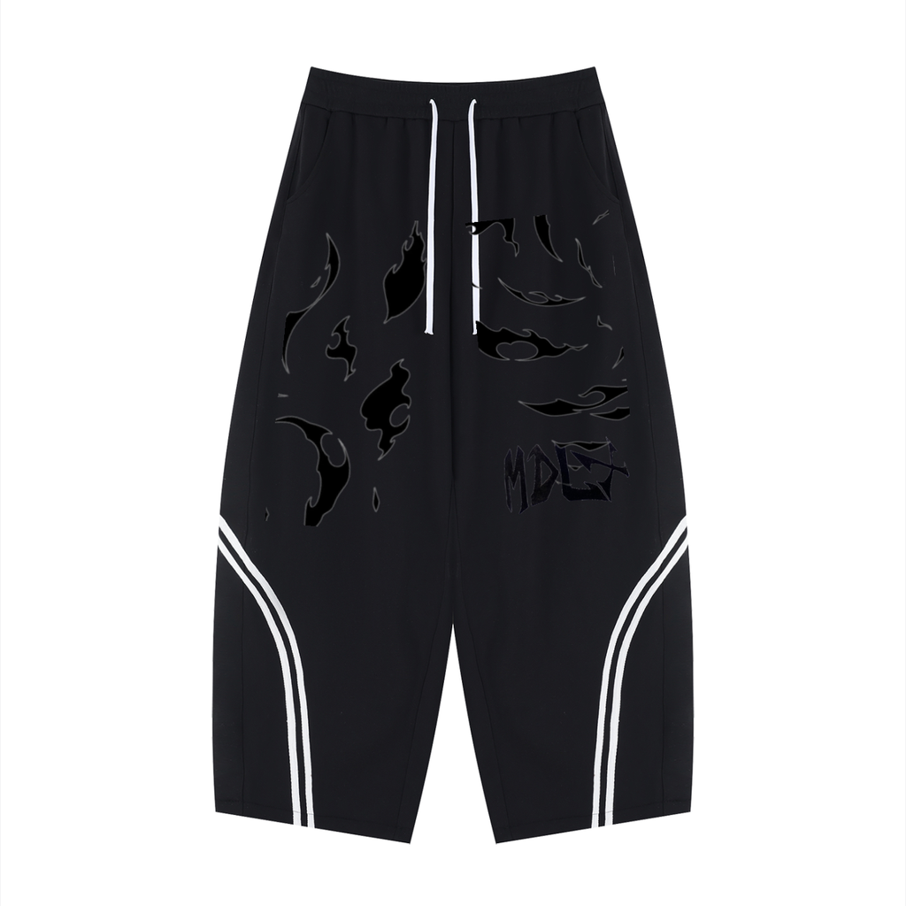 Unisex Wide Leg Piping Sweatpants