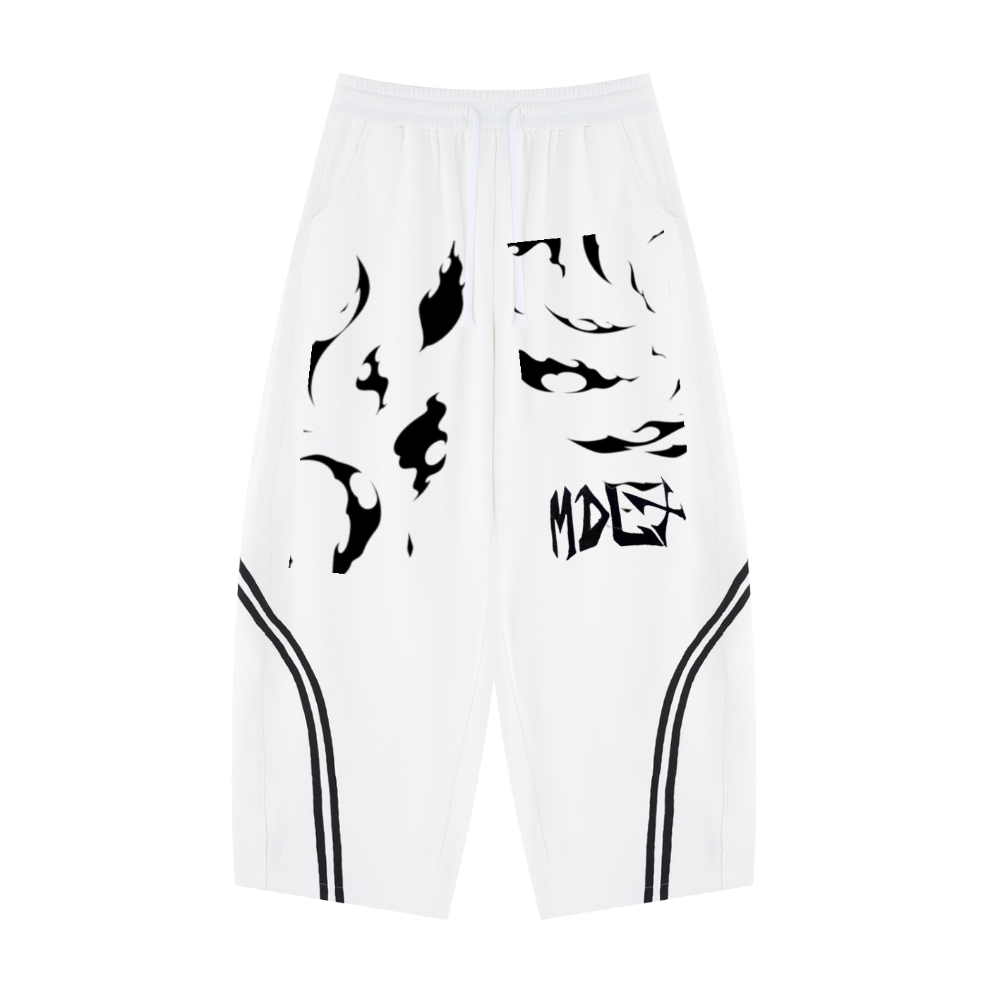 Unisex Wide Leg Piping Sweatpants