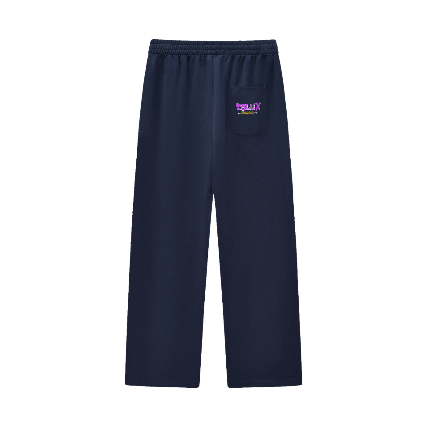 Curved Stripe Straight Sweatpants