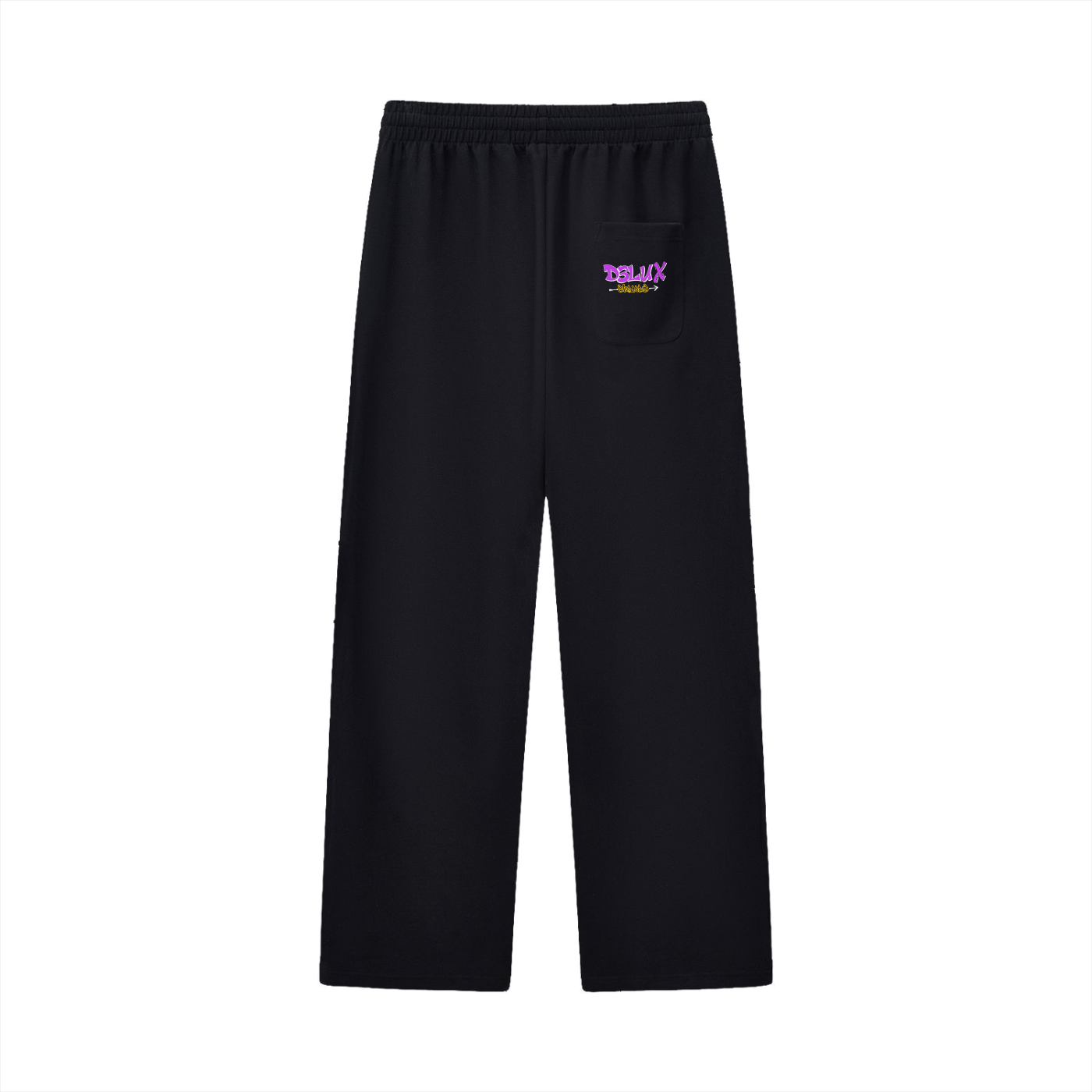 Curved Stripe Straight Sweatpants