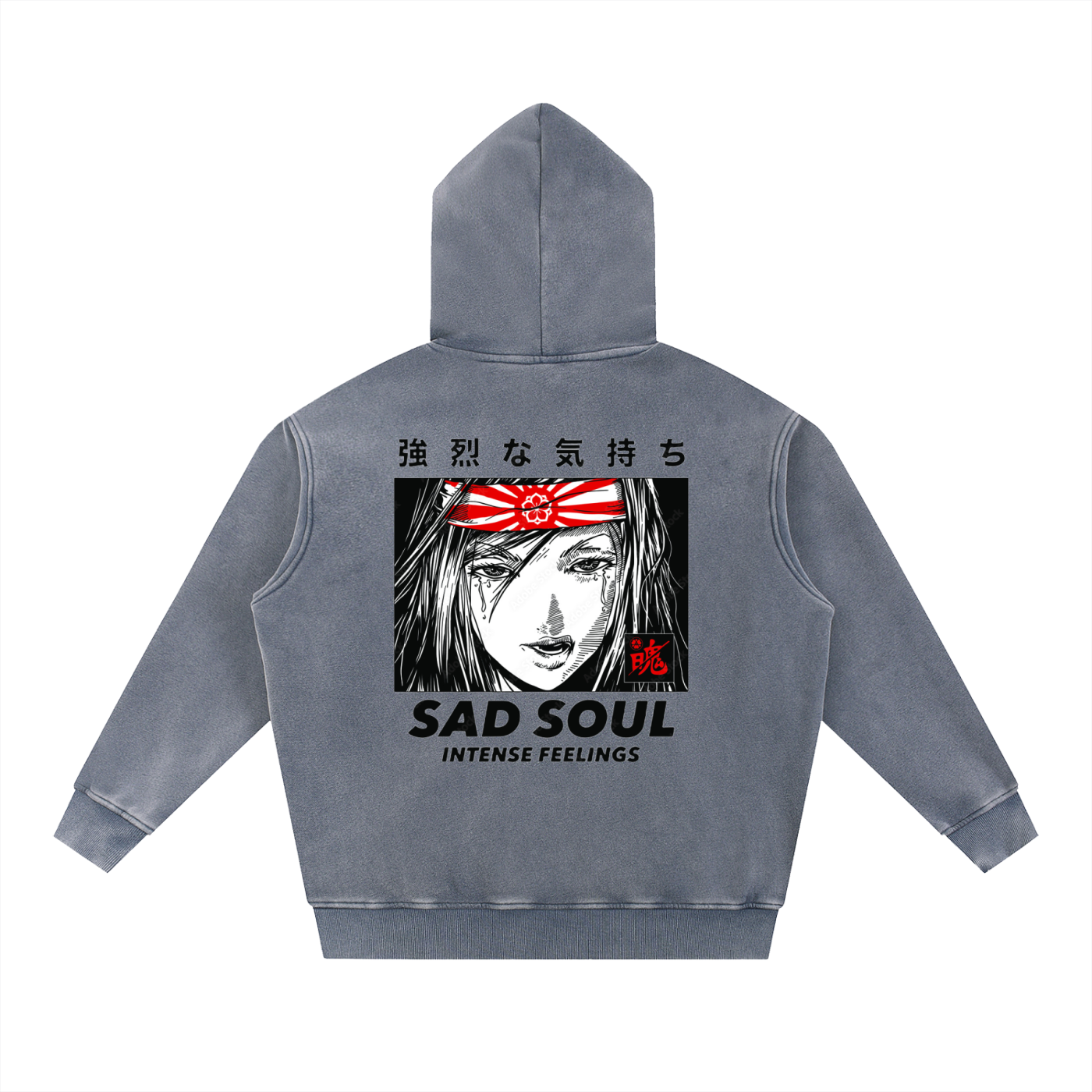 Snow Wash Fleece Oversize Hoodie