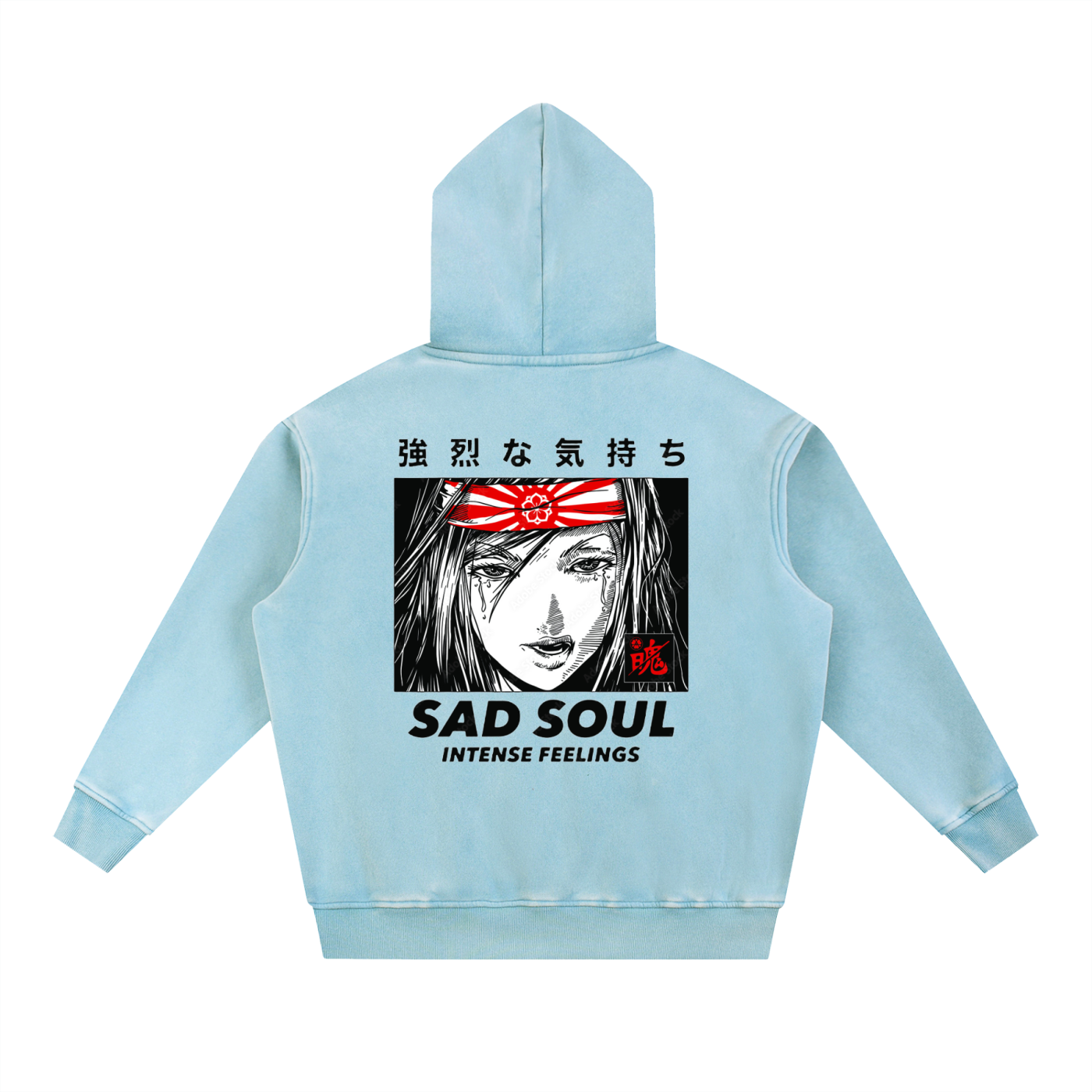 Snow Wash Fleece Oversize Hoodie