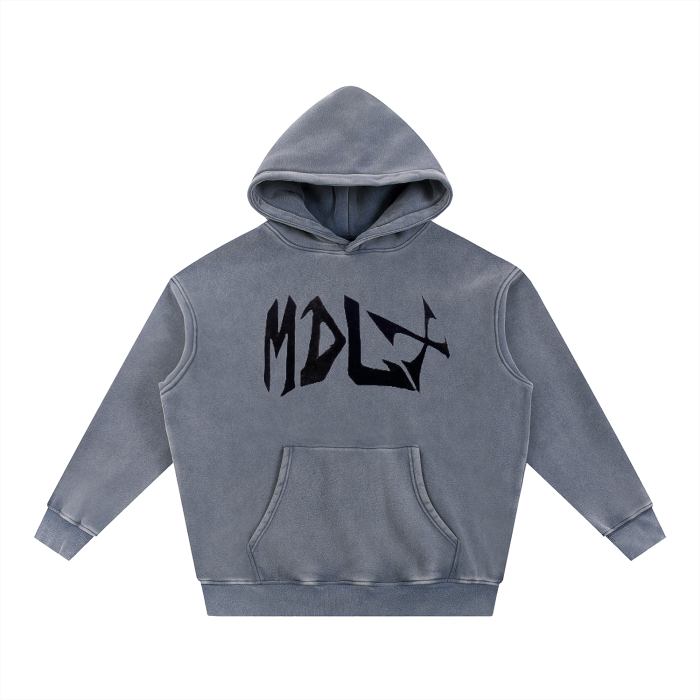 Snow Wash Fleece Oversize Hoodie