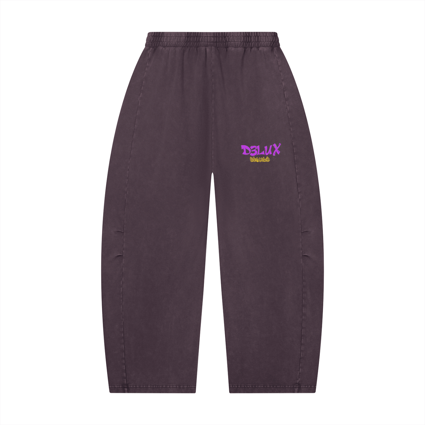 Unisex Mineral Wash Barrel Leg Pants