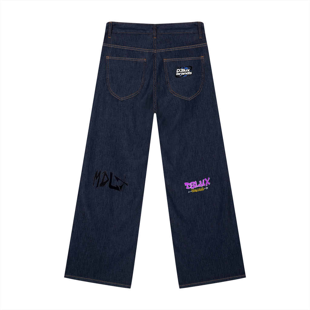 Men's Loose Fit Wide Leg Jeans