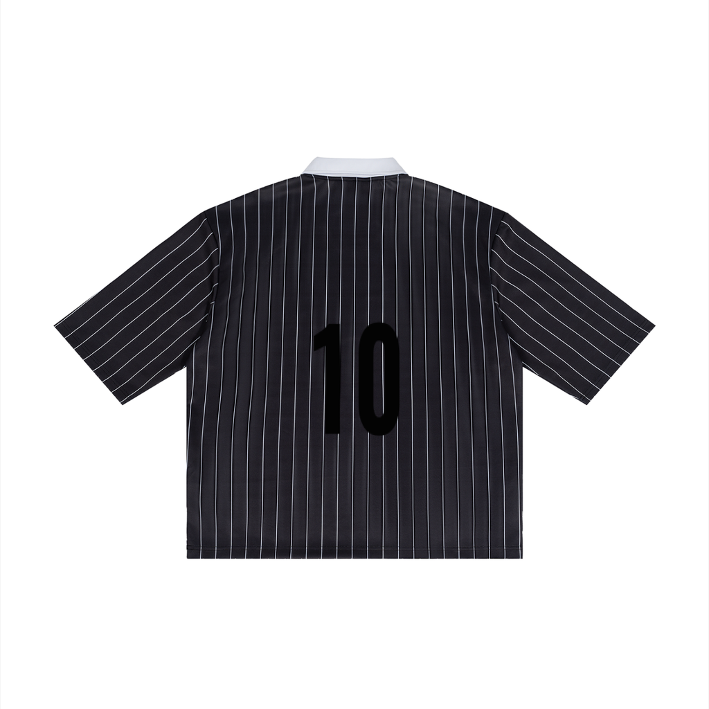 Unisex Pinstripe Collared Soccer Jersey