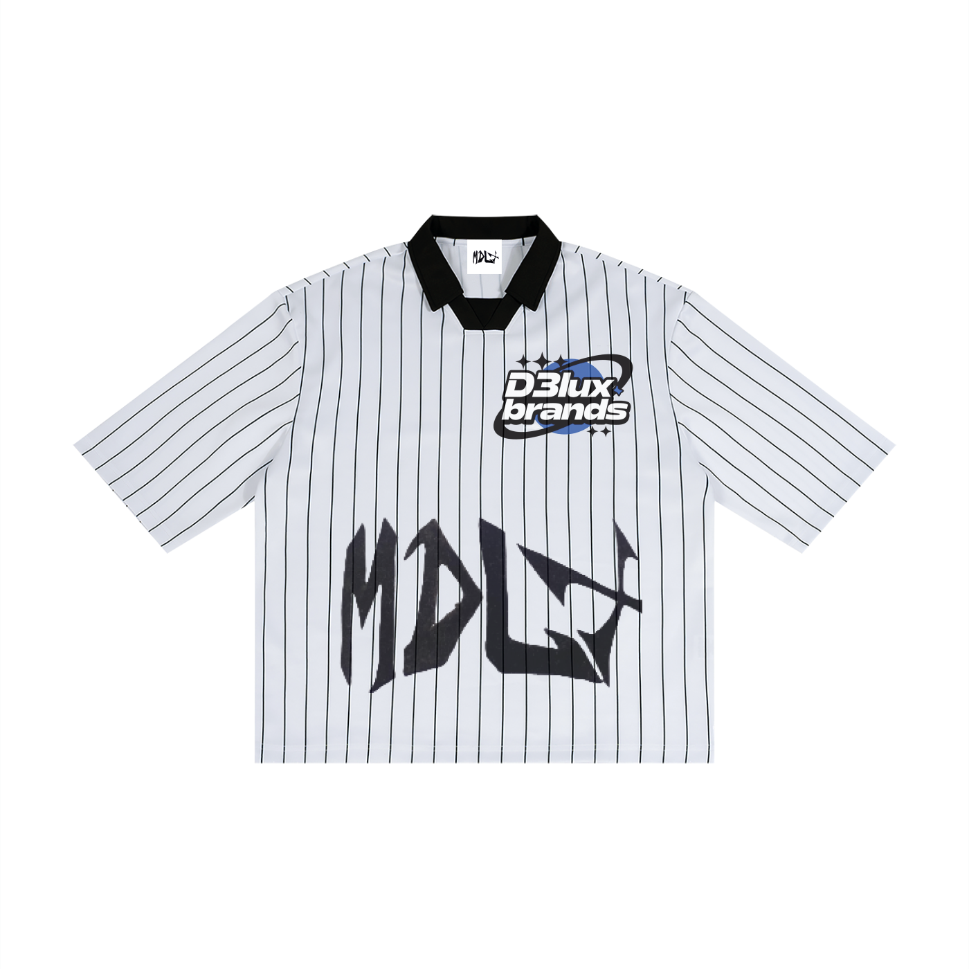 Unisex Pinstripe Collared Soccer Jersey