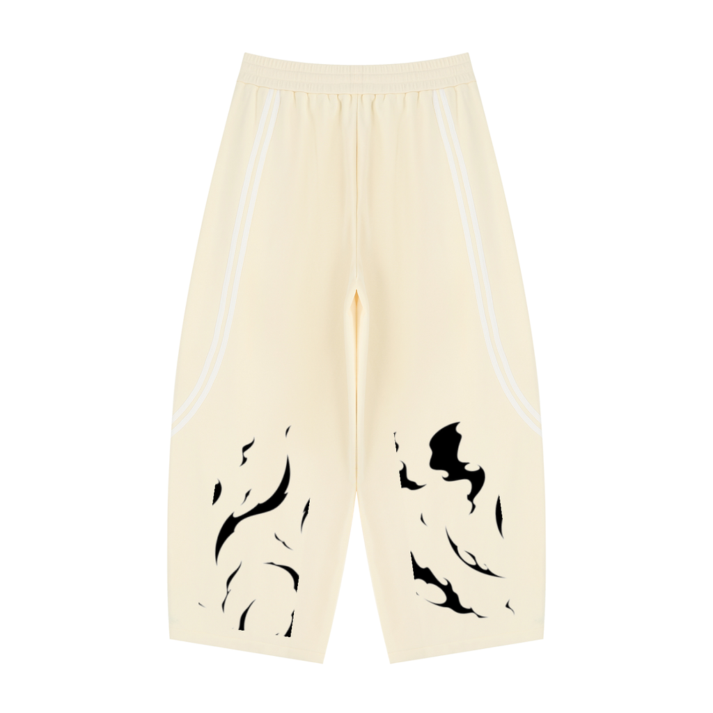 Unisex Wide Leg Piping Sweatpants