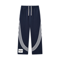Curved Stripe Straight Sweatpants