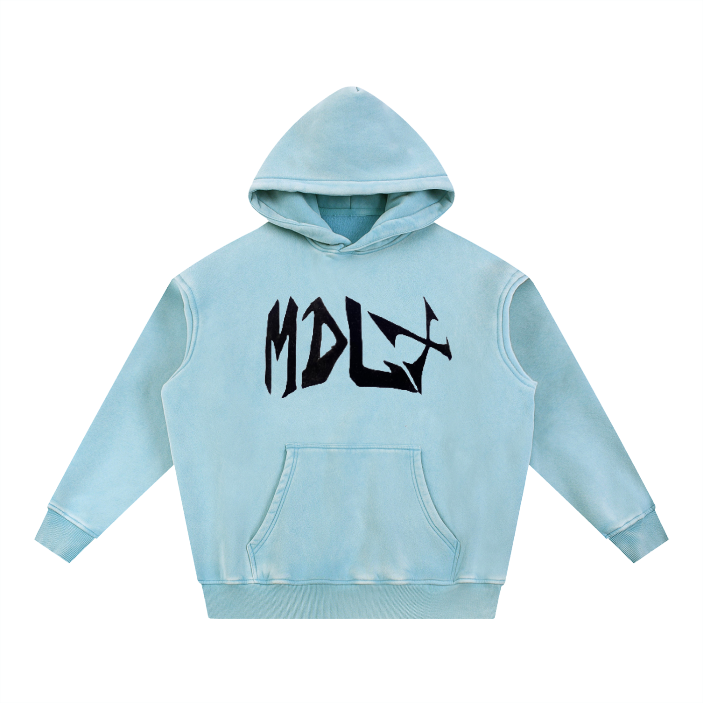 Snow Wash Fleece Oversize Hoodie