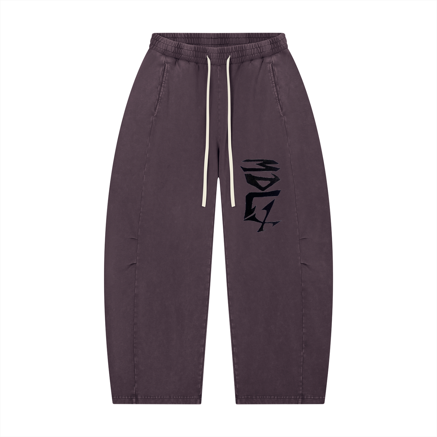 Unisex Mineral Wash Barrel Leg Pants