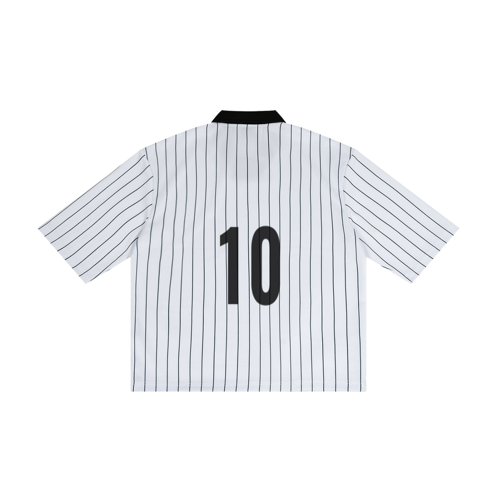 Unisex Pinstripe Collared Soccer Jersey