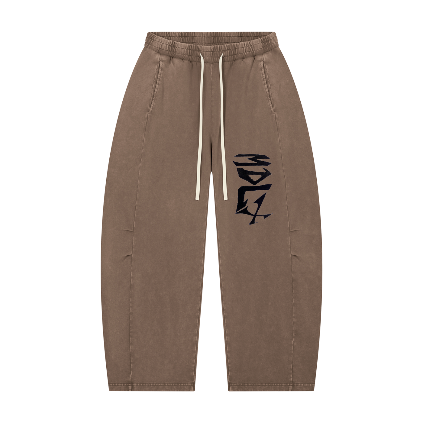 Unisex Mineral Wash Barrel Leg Pants