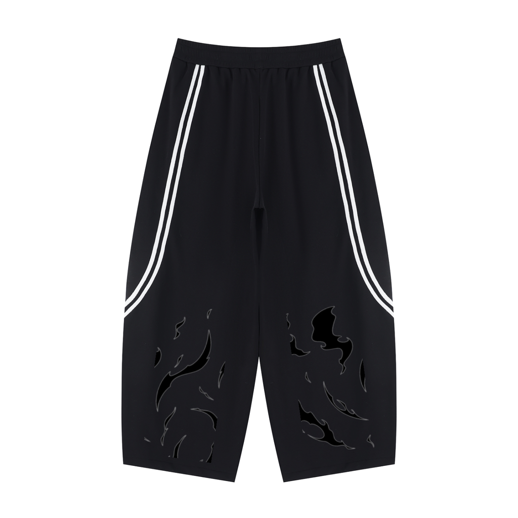 Unisex Wide Leg Piping Sweatpants