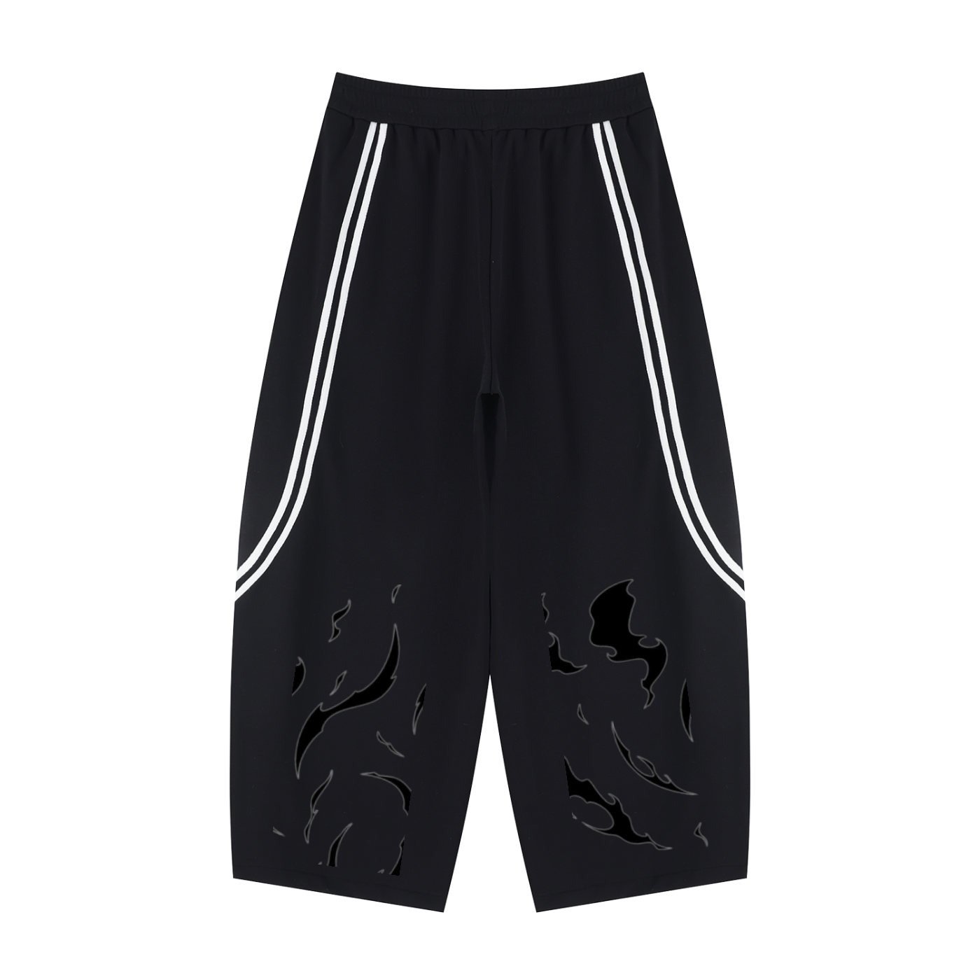 Unisex Wide Leg Piping Sweatpants