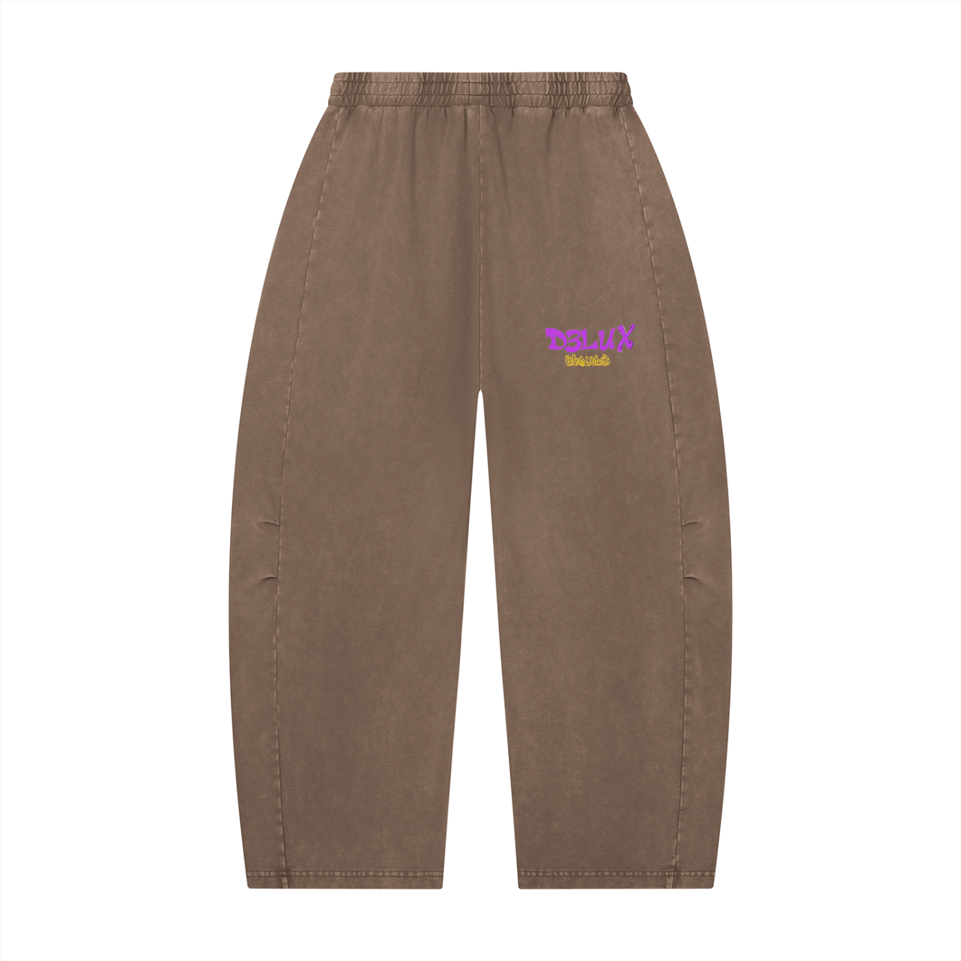 Unisex Mineral Wash Barrel Leg Pants