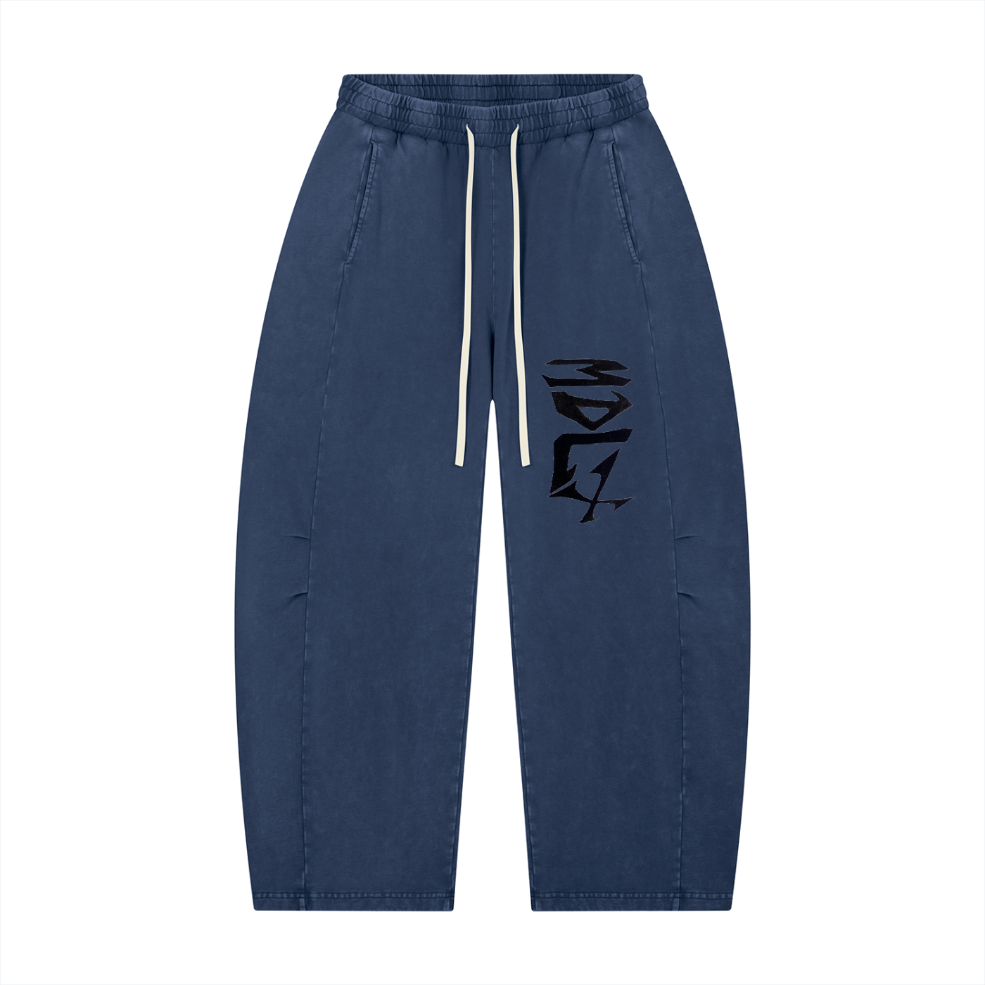 Unisex Mineral Wash Barrel Leg Pants