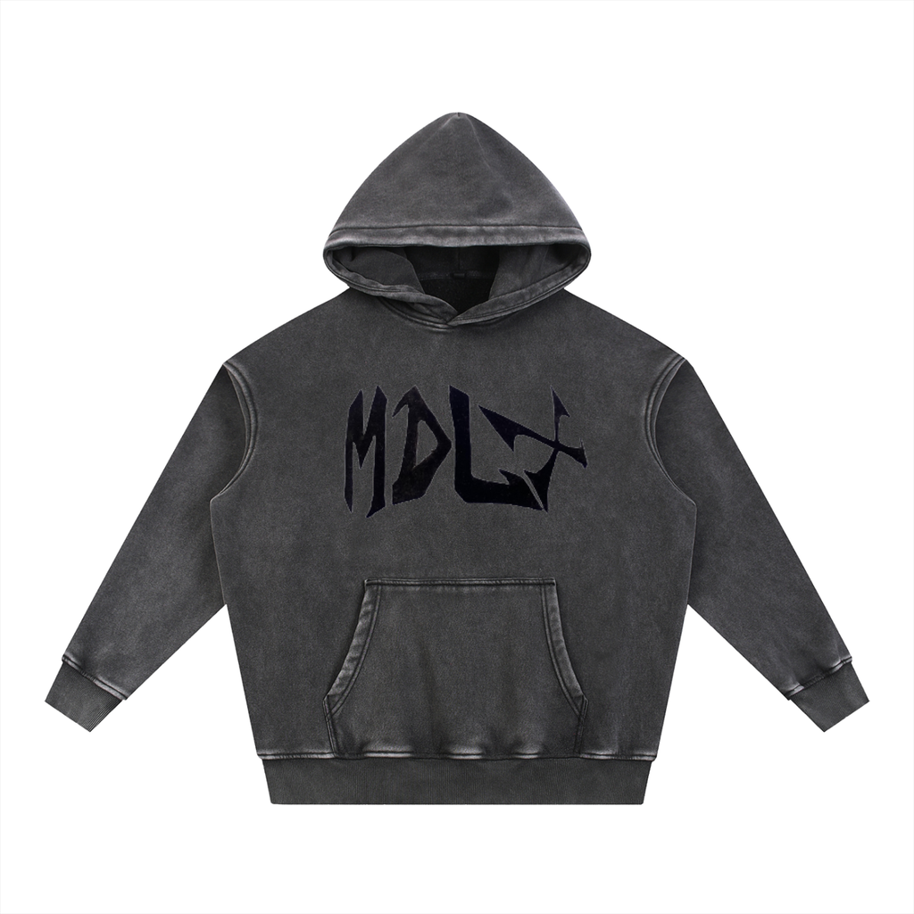 Snow Wash Fleece Oversize Hoodie
