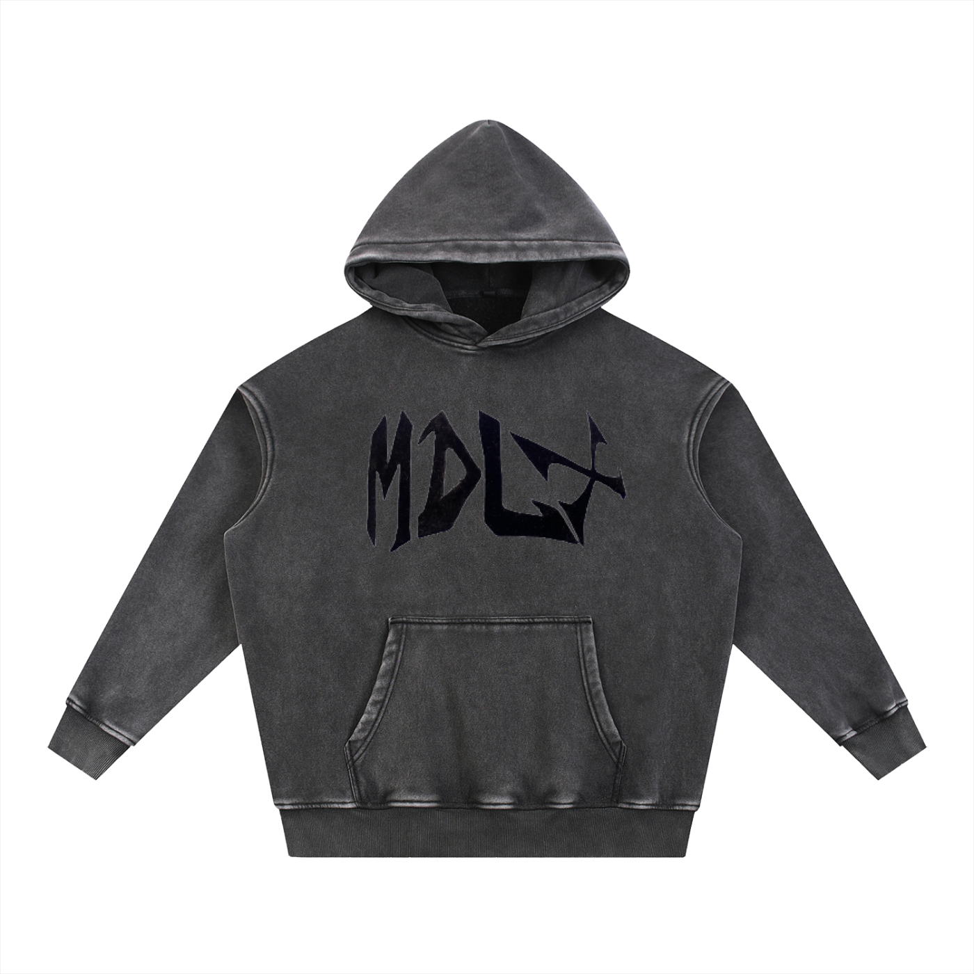 Snow Wash Fleece Oversize Hoodie