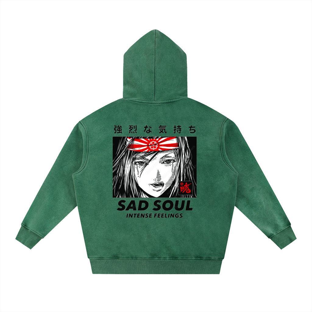 Snow Wash Fleece Oversize Hoodie
