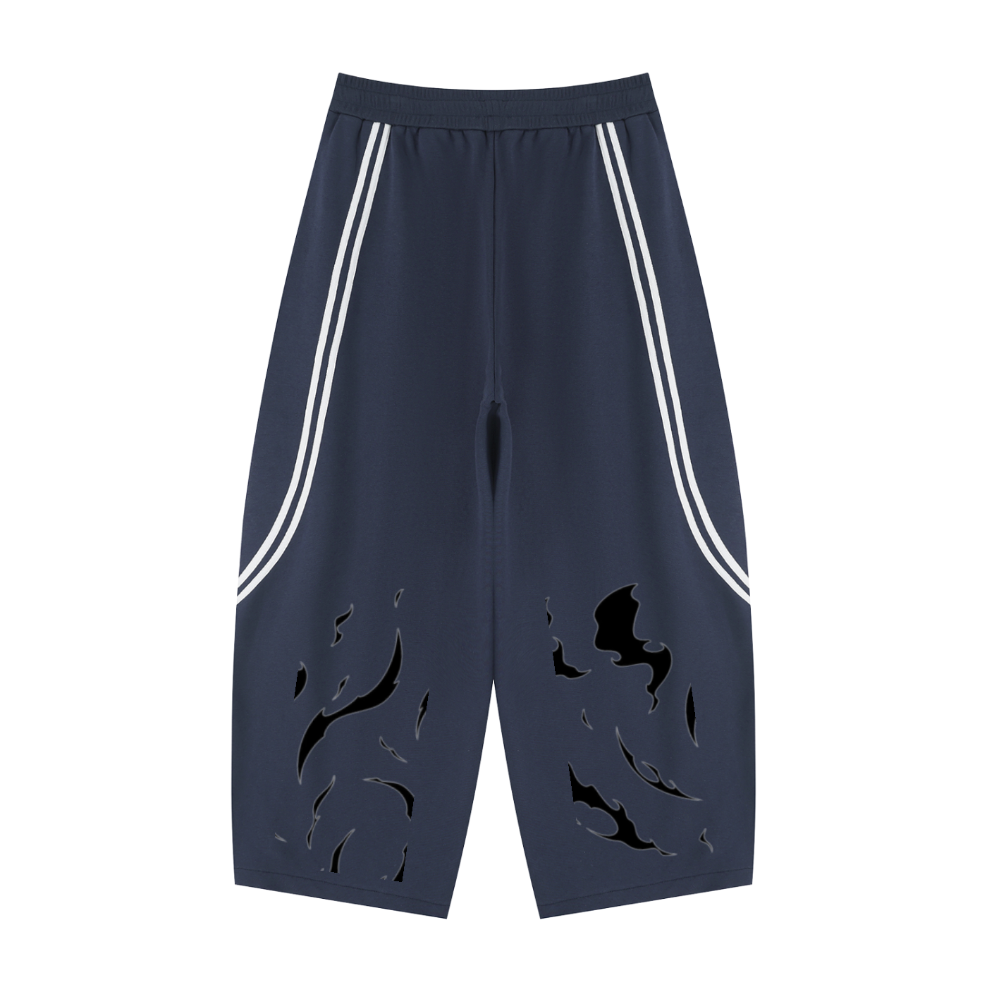 Unisex Wide Leg Piping Sweatpants