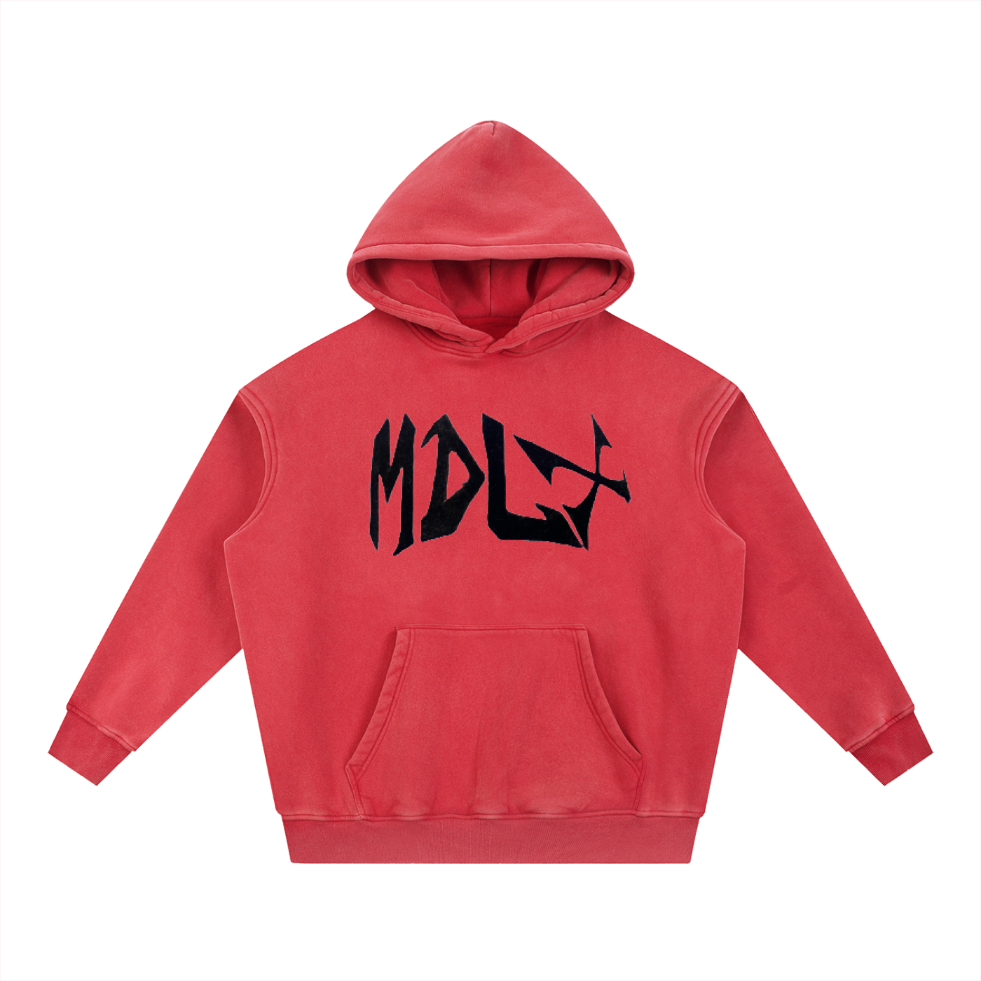 Snow Wash Fleece Oversize Hoodie