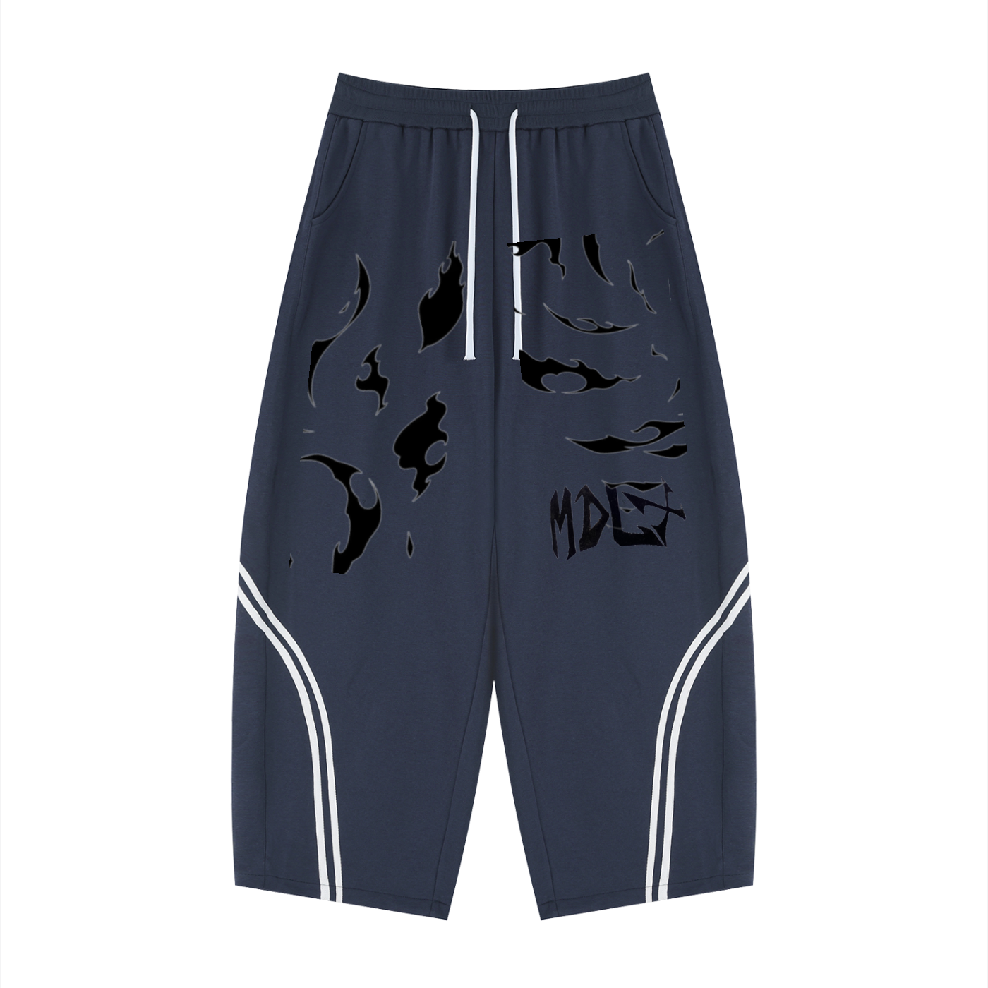 Unisex Wide Leg Piping Sweatpants