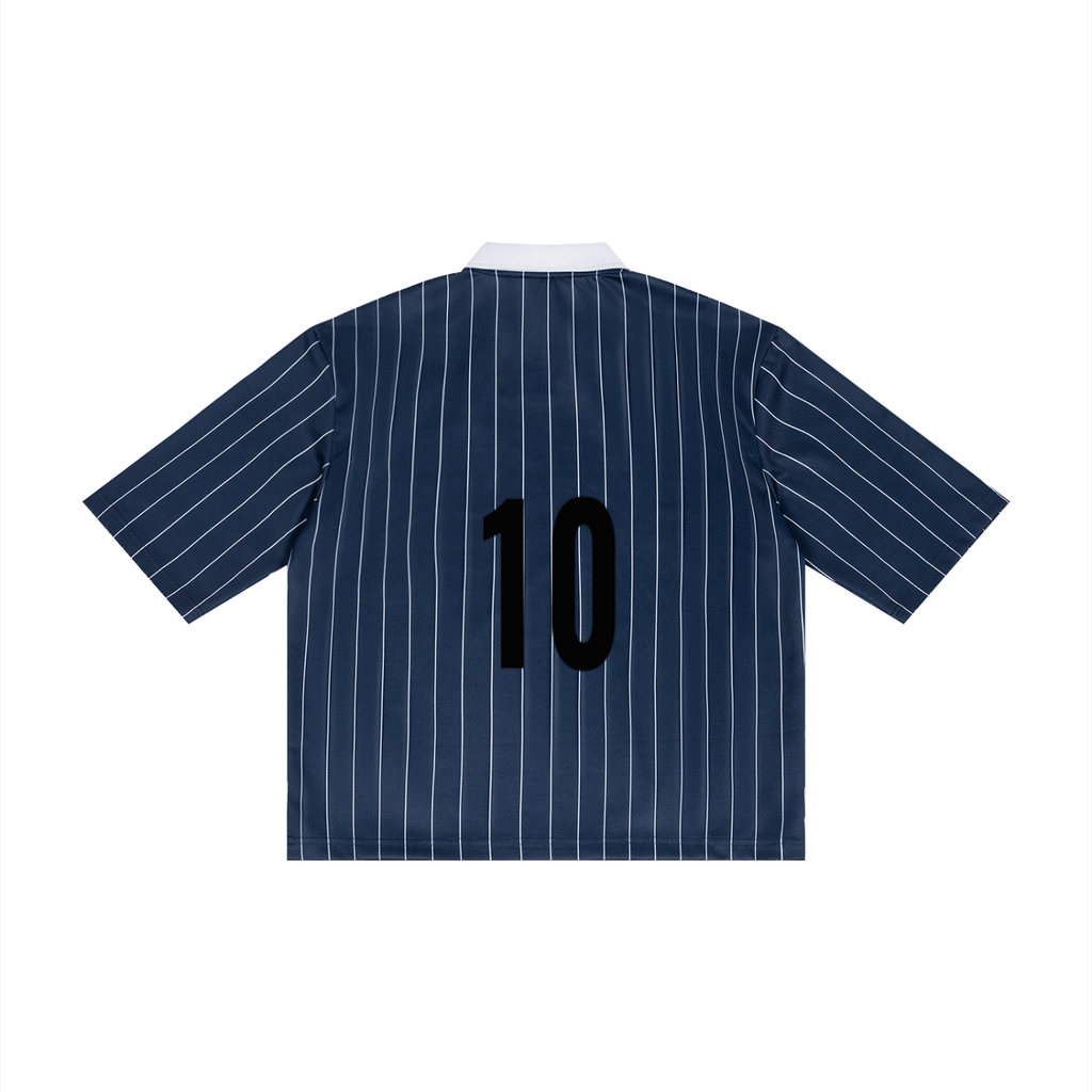 Unisex Pinstripe Collared Soccer Jersey