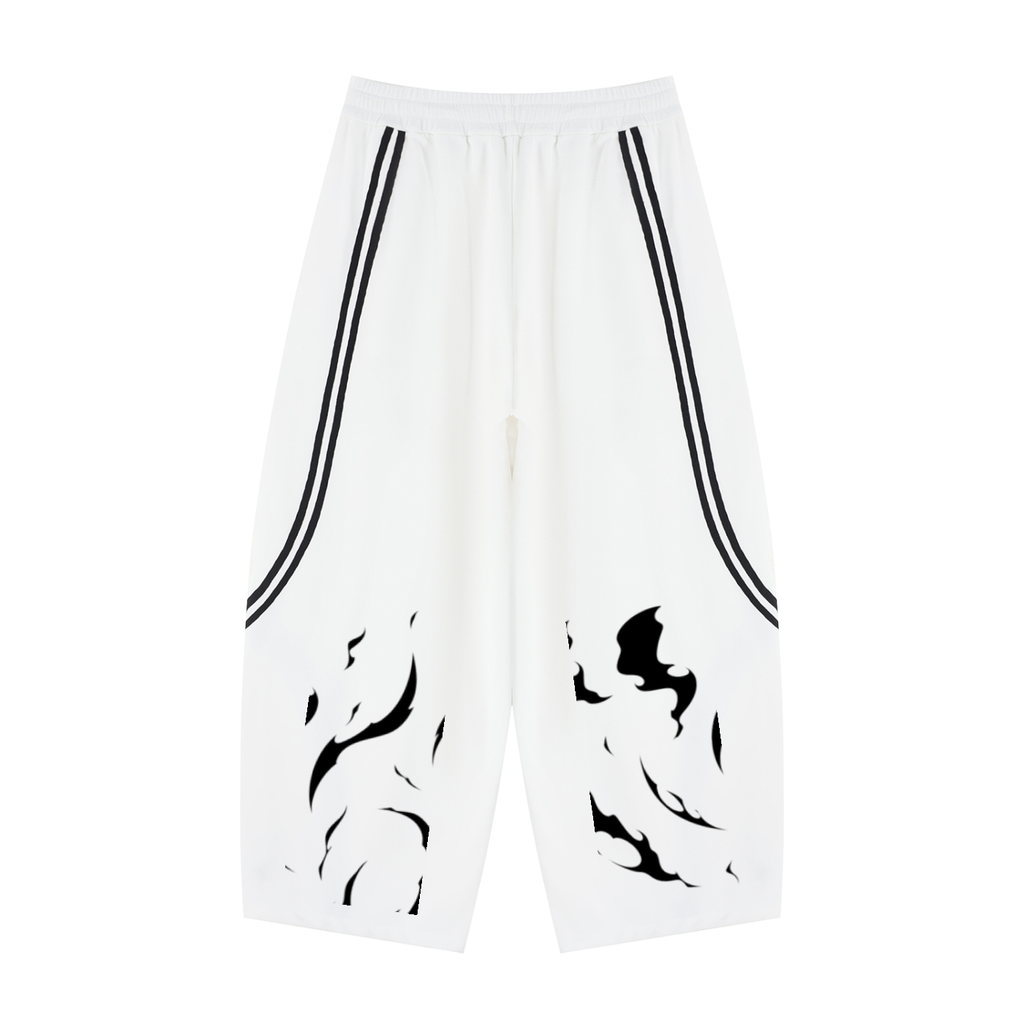 Unisex Wide Leg Piping Sweatpants