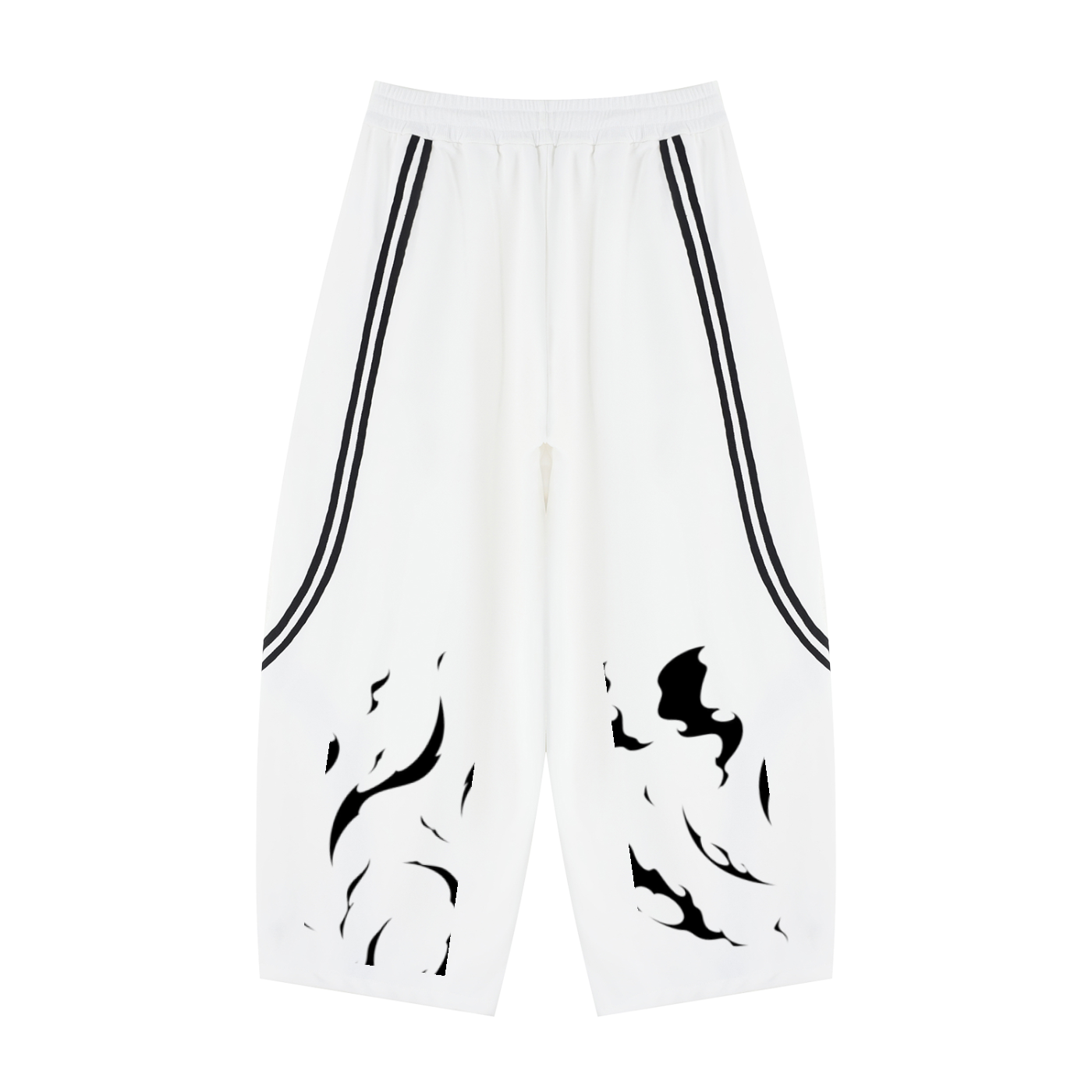 Unisex Wide Leg Piping Sweatpants